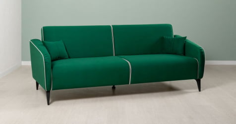 Диван-кровать НОЭЛЬ Велутто 33 т-зел малахит