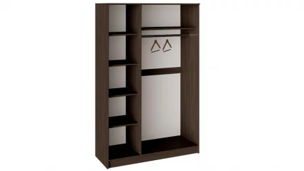 Шкаф комбинированный Мишель 05 Венге Цаво/Дуб Белфорт с рисунком