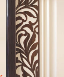 Шкаф для одежды с полками и штангой Катрин 92.13 Дуб венге Белый песок Браун вуд