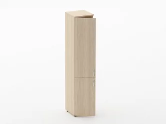 Шкаф высокий закрытый Глассй 6.19.13Л Бук светлый / Glassy