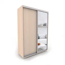 Шкаф-купе 2-х дверный Акцент-Сим ДЗ 1200х600  Дуб молочный