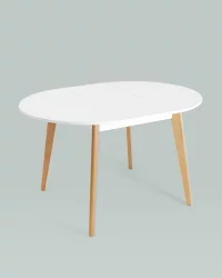 Стол раздвижной Rondo 100-135 Бук/белый