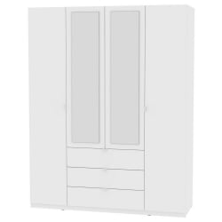 Шкаф распашный Р-230х180х45-3-ТР-М(Белый) / R-230х180х45-3-TR-M(Белый)