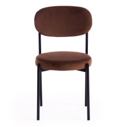 Стул REVO (mod. 7033) ткань/металл, 47х54х82 см, высота до сиденья 47 см, коричневый barkhat 12/черный