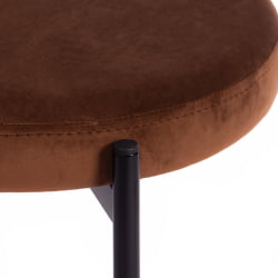 Стул REVO (mod. 7033) ткань/металл, 47х54х82 см, высота до сиденья 47 см, коричневый barkhat 12/черный