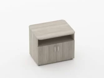 Тумба под оргтехнику Glassy 3.16.10 Дуб сантана светлый