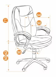 Кресло руководителя COMFORT черный 36-6