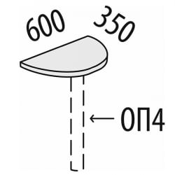Приставка без опоры Альфа 64.27 БО Дуб Кронберг
