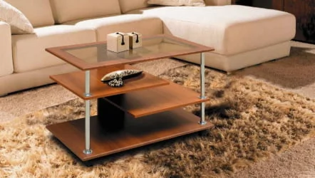 Стол журнальный №4 Итальянский орех (глянец)