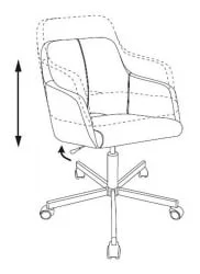Кресло для оператора Бюрократ CH-380M Придорожная трава 38-407