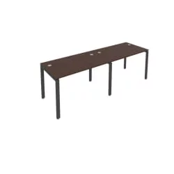 Рабочая станция на 2 раб.места Metal System Б.СМ-2.2 Венге/Антрацит