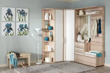 Шкаф угловой 45 Марта ЛД 124.031.000 М Белый Дезира Эш