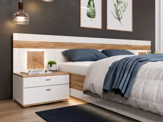 Тумба прикроватная Фиджи ЛД 659.060.000 Дуб Золотой Белый