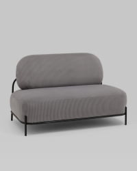 Диван Стоун велюр рельефный светло-серый