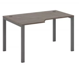 Стол эргономичный левый на металлоопорах New Line NLN36322434 Дуб шамони темный