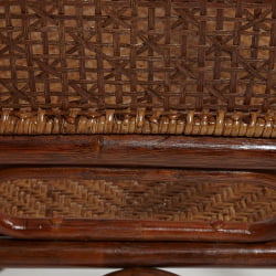 Кресло-качалка MILANO (разборная) / без подушки / ротанг top quality, 58x136x103 см, Pecan (орех)