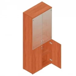 Шкаф для документов с тонированным стеклом Р.Ш-2СТ вишня Оксфорд
