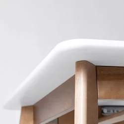 Стол обеденный Пегас Плус 160кс95 Эмаль белая / Plus 160x95