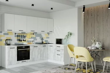 Гарнитур кухонный угловой 2600 Бланка 2600х1600