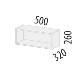 Шкаф кухонный открытый Дакота 103.35