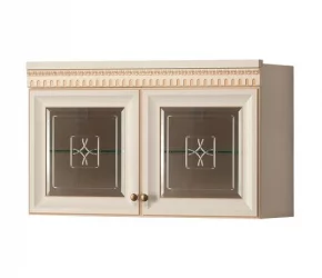 Модульный шкаф в гостиную Марлен 480 Кремовый белый Патина