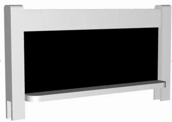 Съемный борт с грифельной доской RooRoom VK-55 Белый