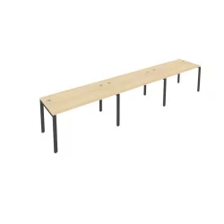 Рабочая станция на 3 раб.места Metal System Б.СМ-3.3 Акация/Антрацит