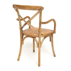 Стул с подлокотниками CROSS (mod.CB2008) дерево береза, 91х55х52см, Груша (№3)