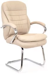 Кресло для посетителей Everprof Valencia CF Экокожа Бежевый