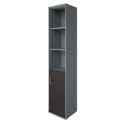 Шкаф высокий узкий правый Riva А.СУ-1.1 Пр Венге/Металлик