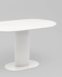 Стол обеденный Mystery 130х80 см белый керамика