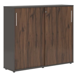 Шкаф с дверьми-купе ЕДИС ЕМC 1643 Дуб Денвер темный Белый Мокко / EDIS EMC