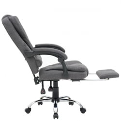 Кресло офисное с функцией вибромассажа CROMEX (КРОМЕКС) Chill MS-005 ткань серое