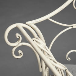 Скамья Secret de Maison BEAUJOLAIS + подушка (mod. PL08-8574) металл, 136х46х96см, белый антик (antique white)