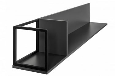 Полка в гостиную City большая графит