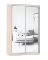 Шкаф-купе двухдверный Экспресс Дуо Экспенс 1400х2200h Дуб молочный