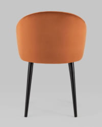 Стул с подлокотниками Брюссель велюр Терракотовый