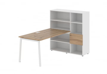 Рабочая станция EDIS ELRST 1215 Дуб Денвер светлый Белый Белый