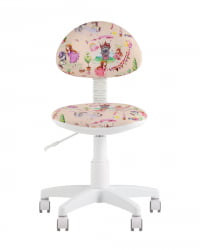 Кресло компьютерное детское УМКА Princesski пластик белый