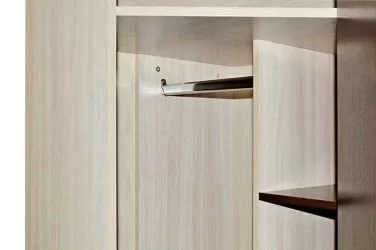 Шкаф угловой Ольга 9.1 Ясень шимо светлый Венге