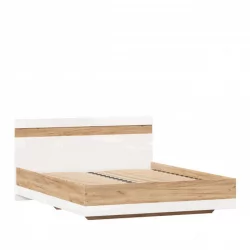 Кровать двуспальная 1600 Фиджи ЛД 659.072.000 Дуб Золотой Белый