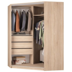 Шкаф-купе YA-198х1400-718-4(ДСС-Белый-D3D3)