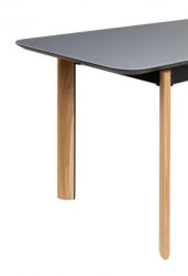 Стол раскладной Combi Glass 120-150 Automatic Natur/Dark matte glass
