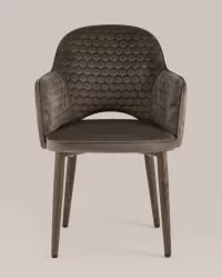 Стул Венера Хани велюр Коричневый