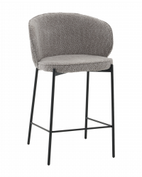 Стул полубарный Тисдейл букле серый