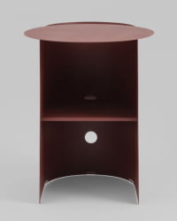 Журнальный столик Floire металл бордовый