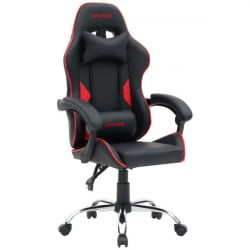 Кресло компьютерное CROMEX (КРОМЕКС) Joker GM-125 экокожа черное/красное