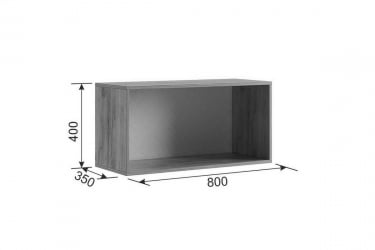 Антресоль Бери MPR-025 Дуб крафт золотой/белое дерево