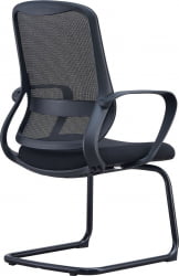 Кресло для посетителей Еверпроф ЕП-810 Греи Сетка Черый / Everprof EP-810 Grey