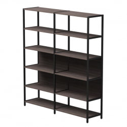 Набор стеллажных систем Everprof EVO №6 Дуб Пасадена Черный